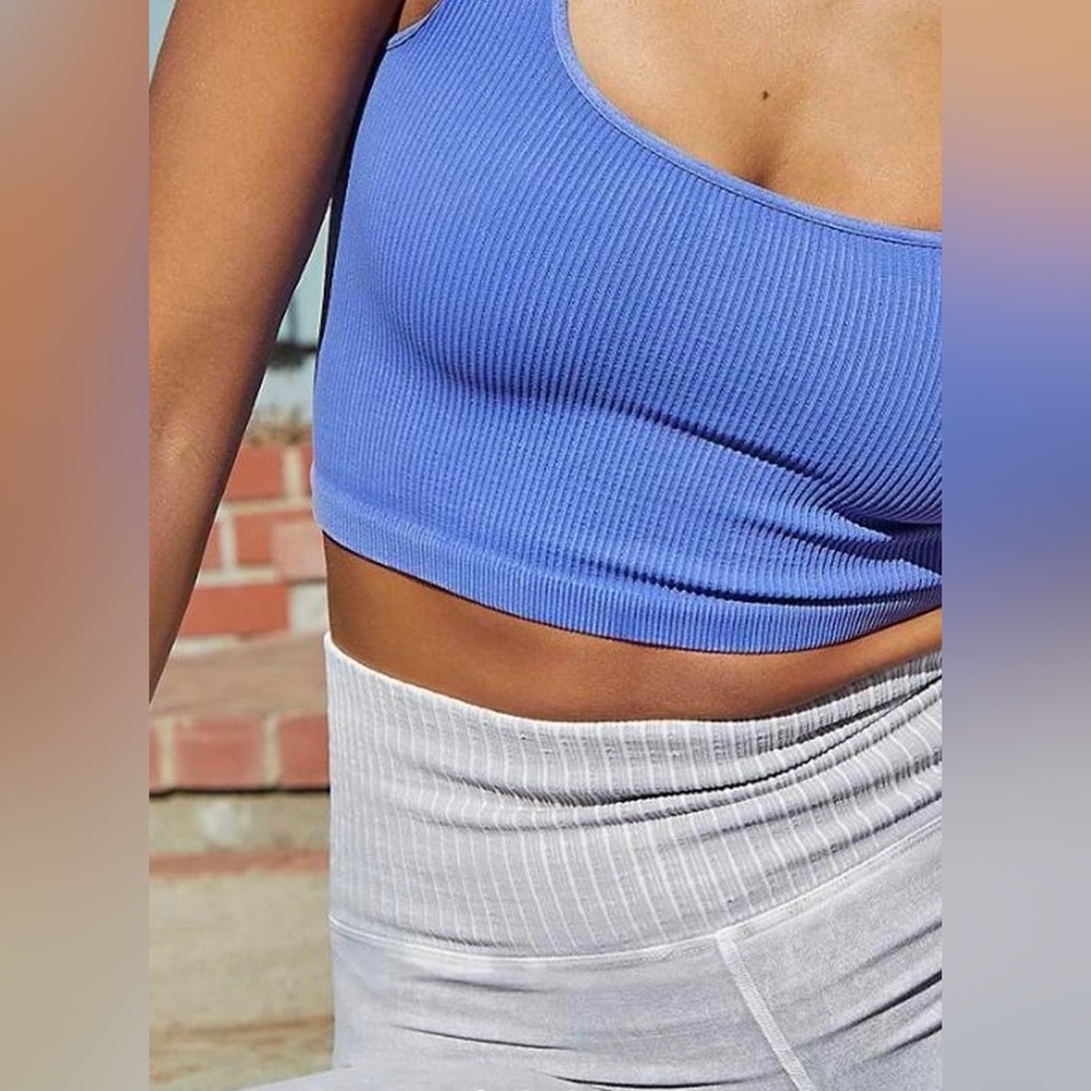 ❄️SOLD❄️ FP Happiness Runs Square Neck Crop Tank Sz. M/L